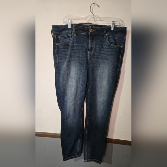 torrid Denim - Torrid Premium High Rise Curvy Skinny Women's Denim Blue Jeans